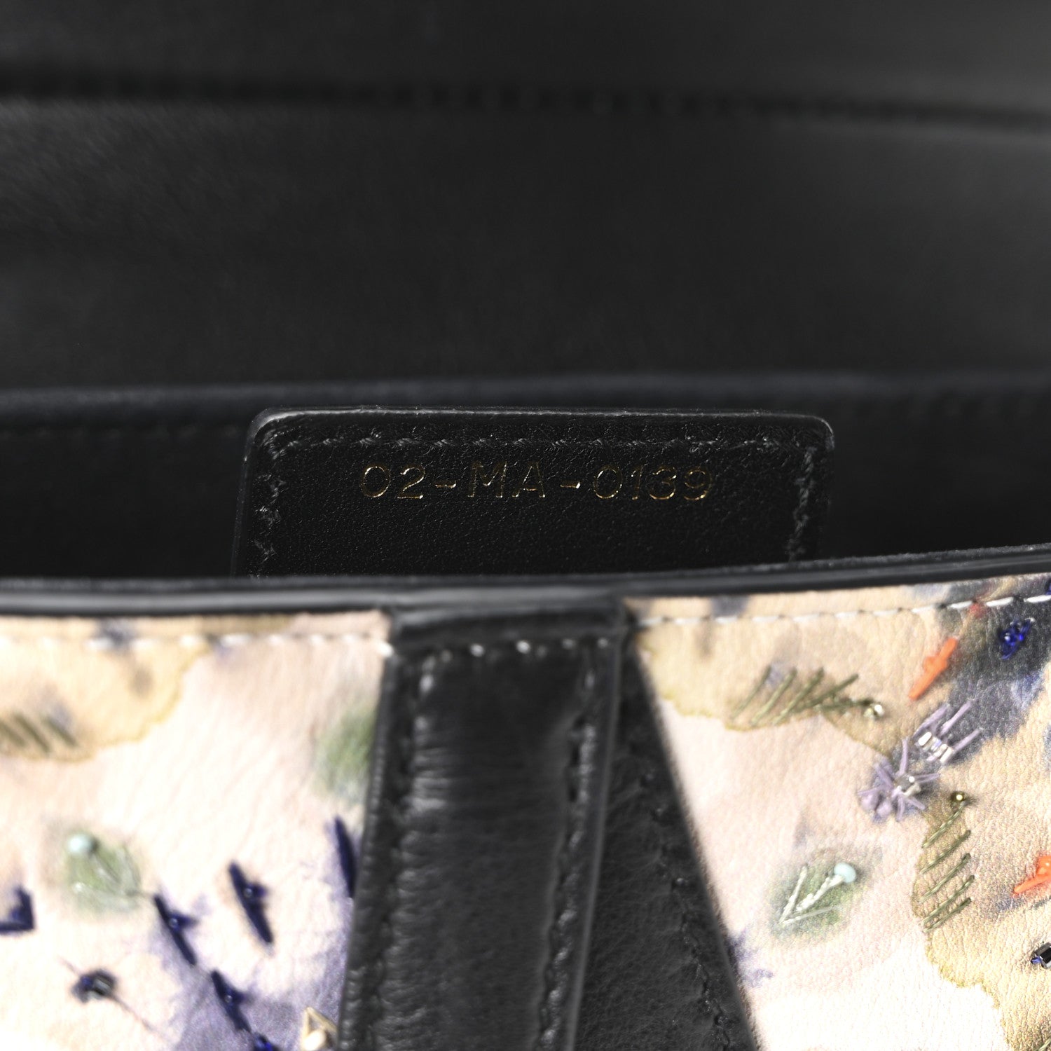 Christian Dior Calfskin Embroidered Kaleidiorscopic Saddle Bag Multicolor 6 of 9