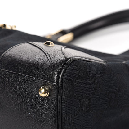 Gucci Monogram Calfskin Large Bardot Tote Black 19 of 24