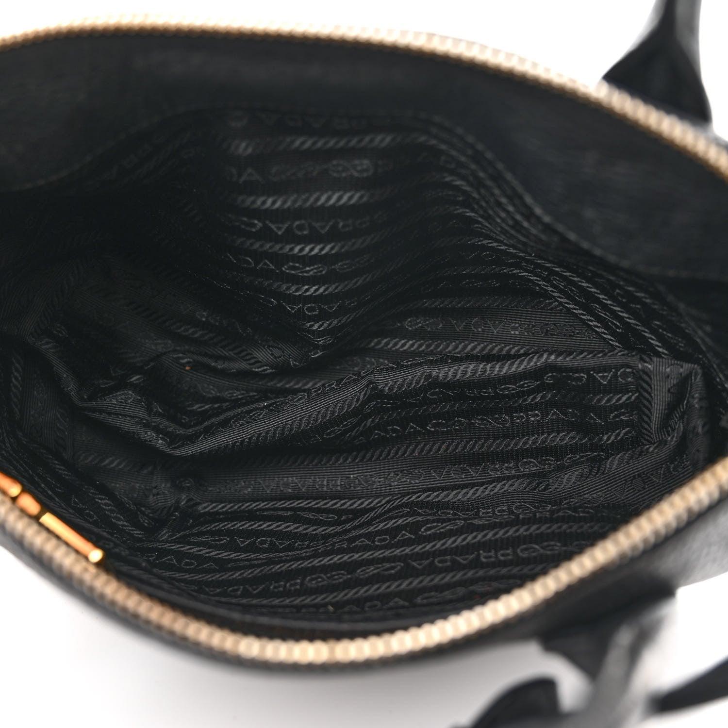Prada Vitello Daino Small Tote Black 5 of 20