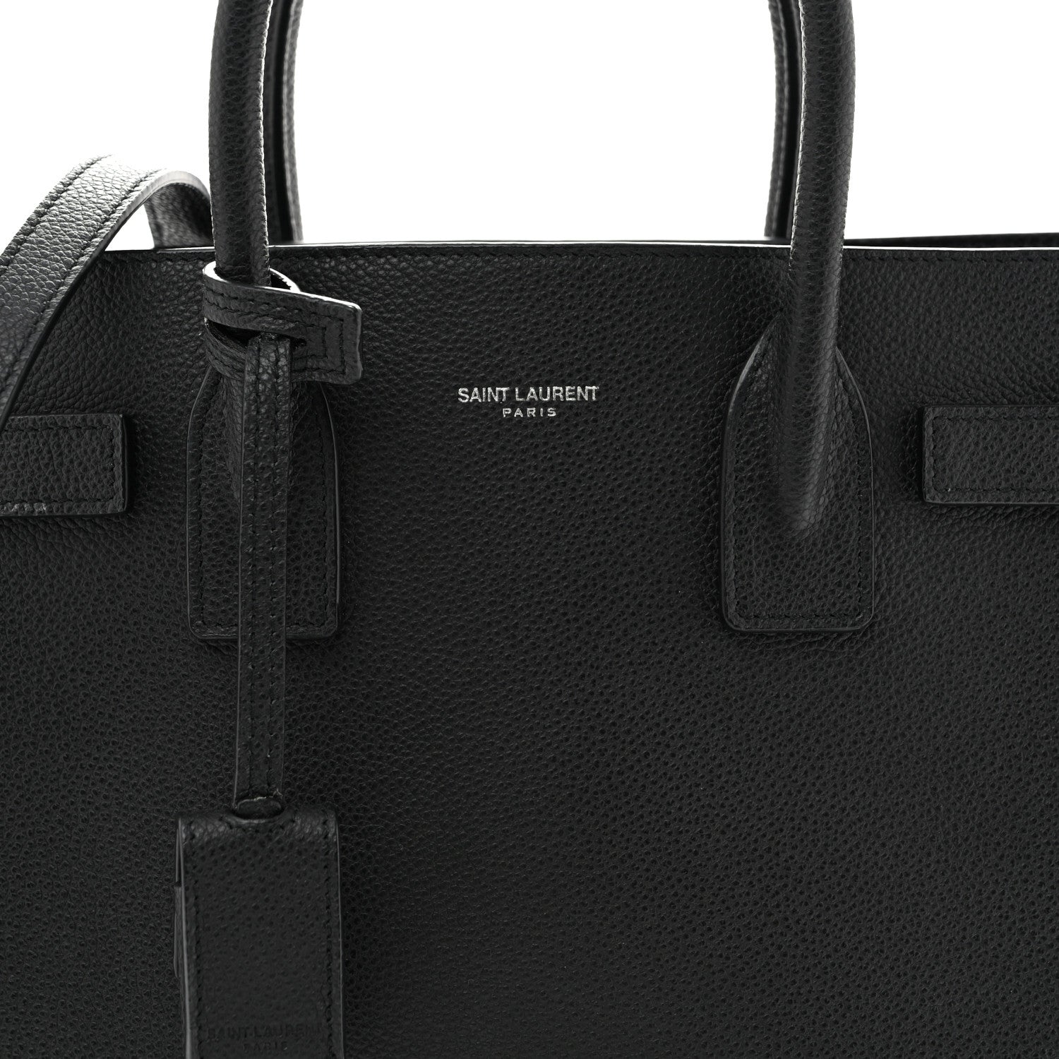 Saint Laurent Grained Calfskin Baby Sac De Jour Black 9 of 13