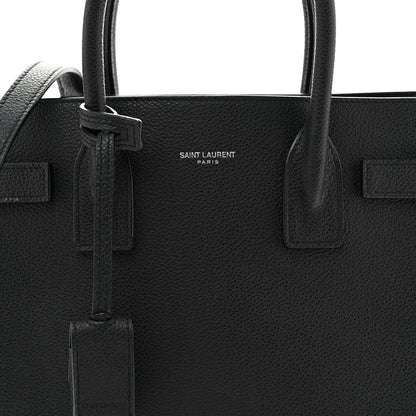 Saint Laurent Grained Calfskin Baby Sac De Jour Black 9 of 13