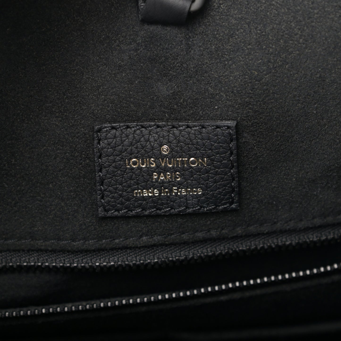 Soft Calfskin Lockme Tote MM Black