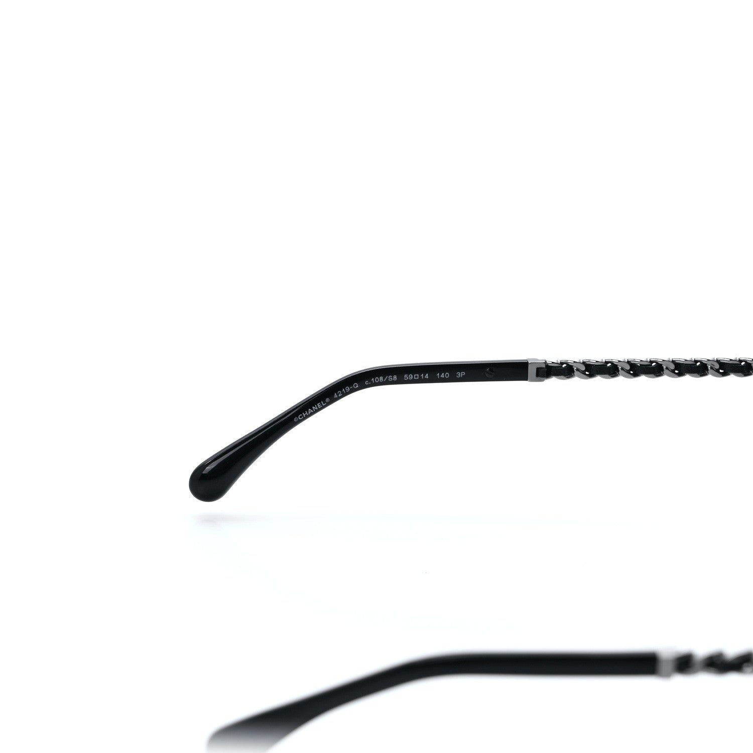 Chanel Metal Polarized Pilot Winter Sunglasses 4219-Q Black 6 of 9