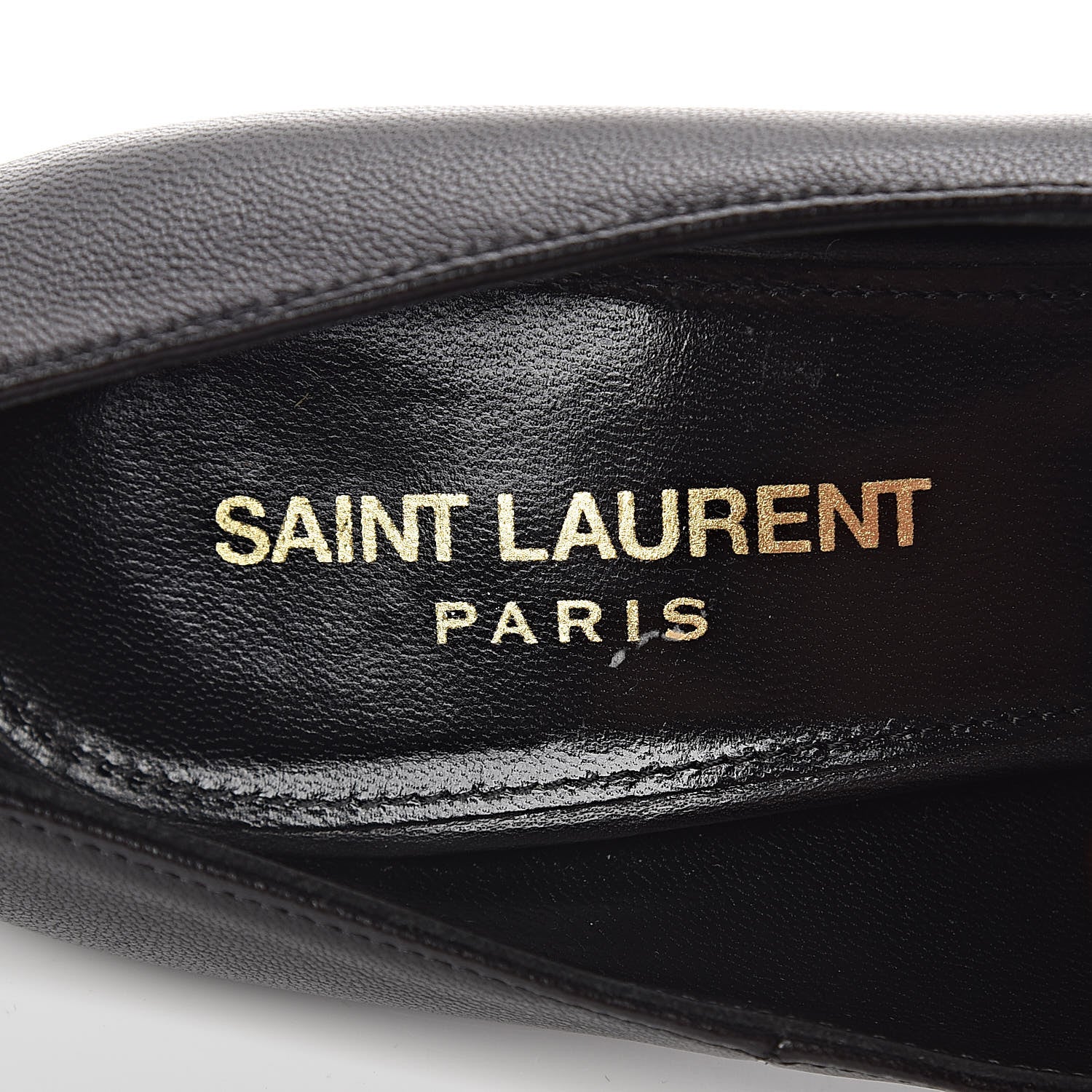Saint Laurent Calfskin Opyum 100 Pumps 36 Black 7 of 11