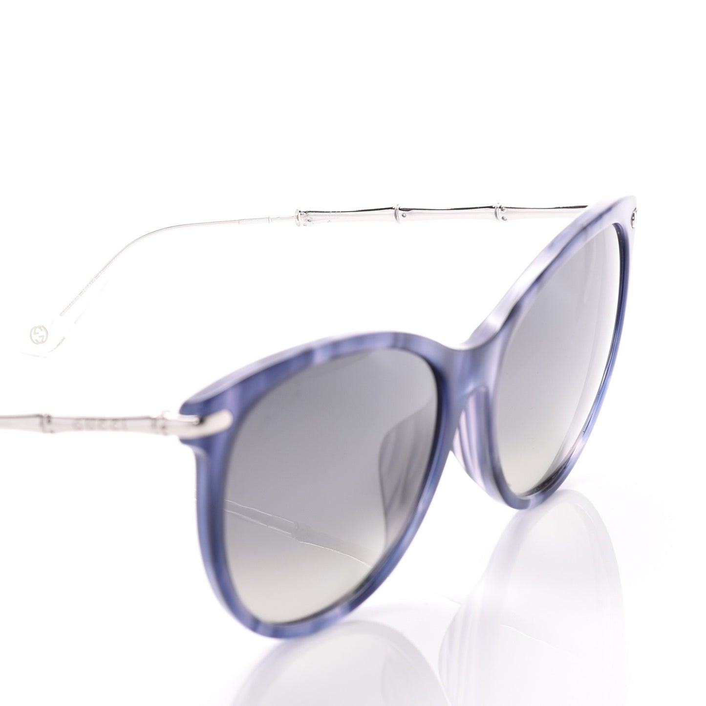 Bamboo Cat Eye GG 3771/F/S Sunglasses Silver