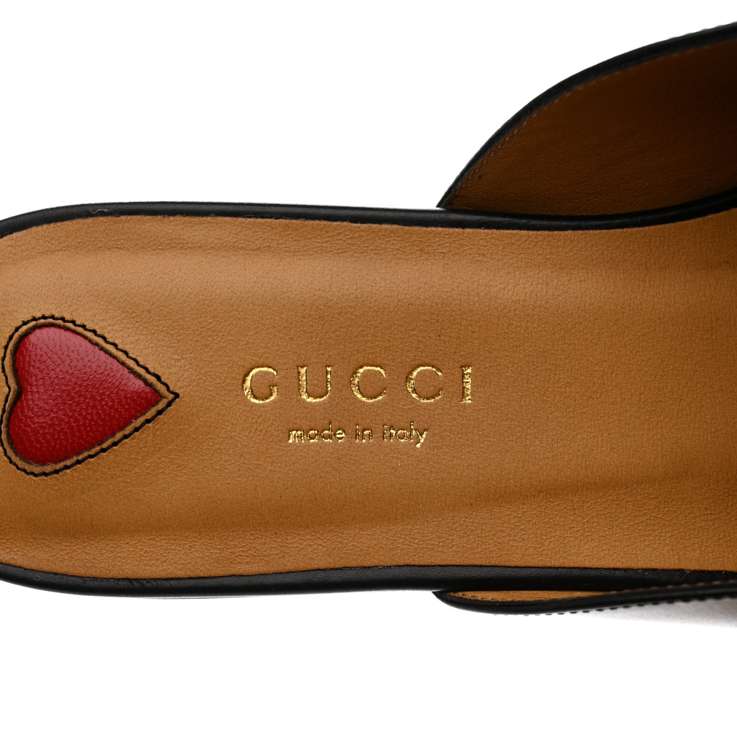Calfskin Web Womens Peyton GG Slippers 37 Black