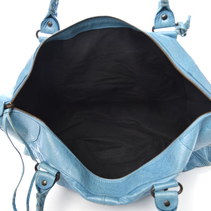 Balenciaga Agneau Classic Hardware Work Bleu Indigo 5 of 13