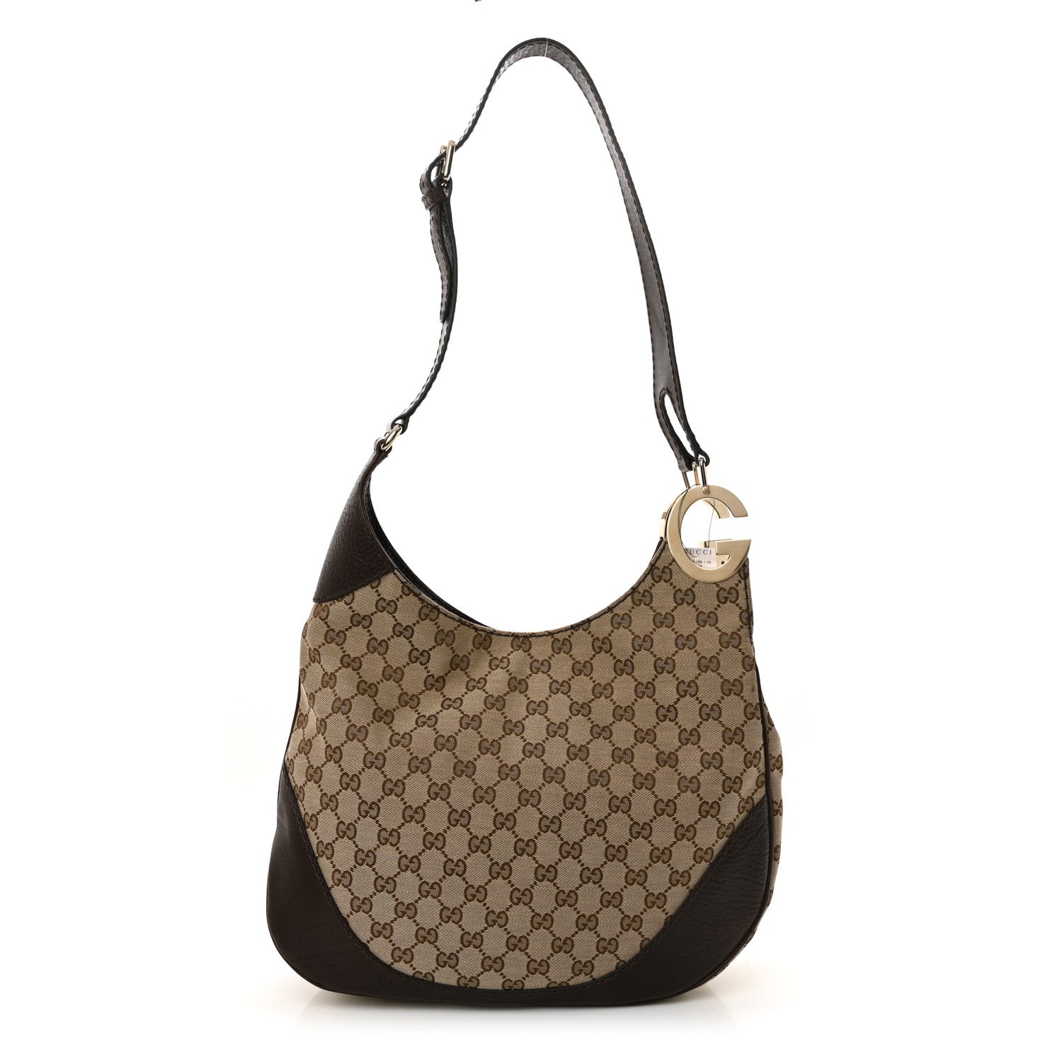 Gucci Monogram Medium Charlotte Hobo Brown 1 of 10