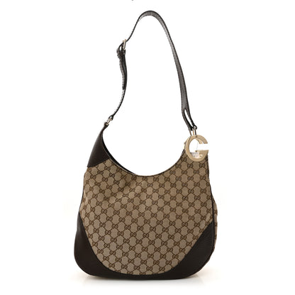 Gucci Monogram Medium Charlotte Hobo Brown 1 of 10