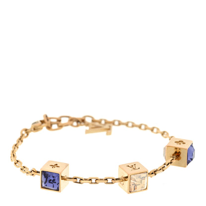 Louis Vuitton LOUIS VUITTON Swarovski Gamble Bracelet Azur Gold 1 of 3