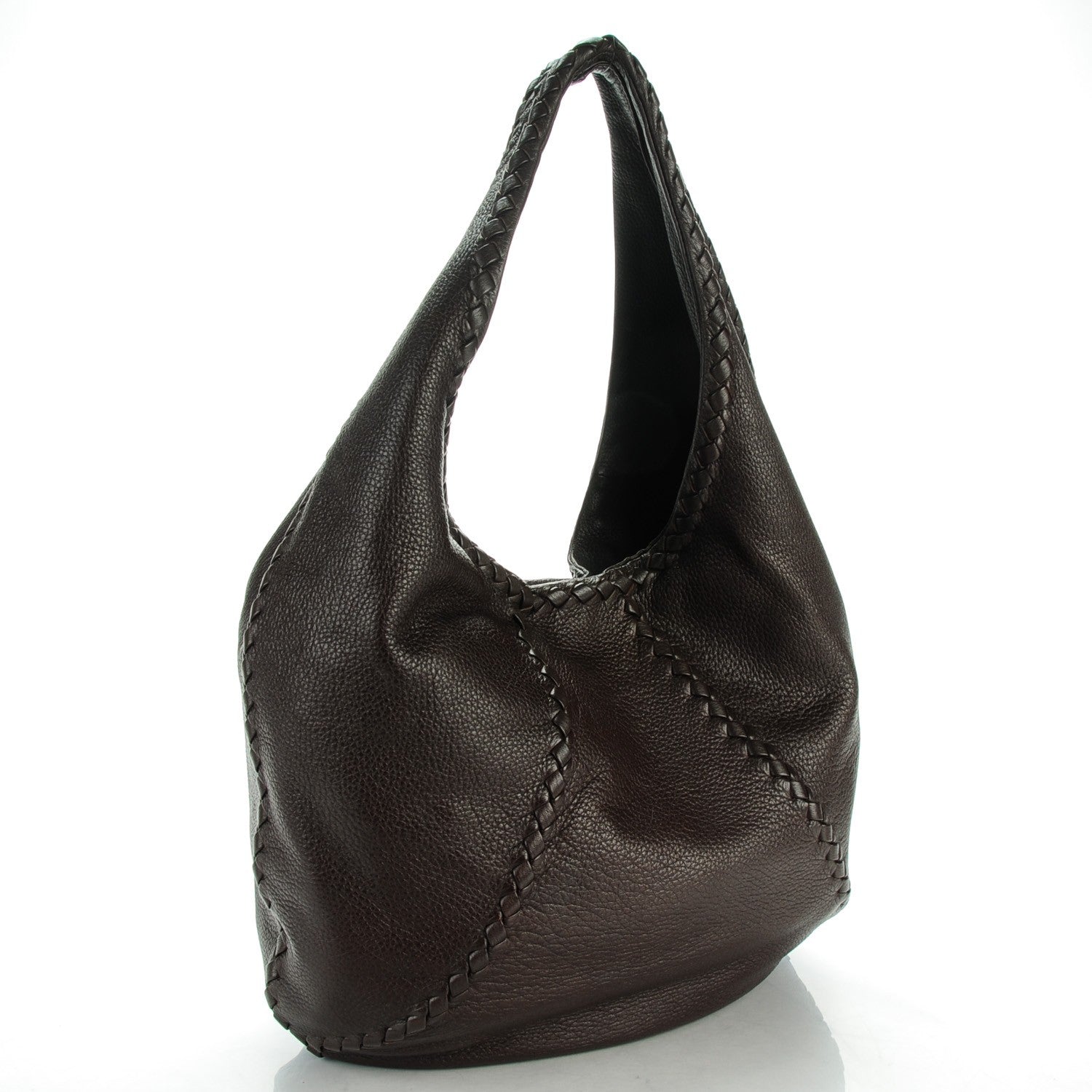 Bottega Veneta Cervo Deerskin Large Hobo Ebano 3 of 7