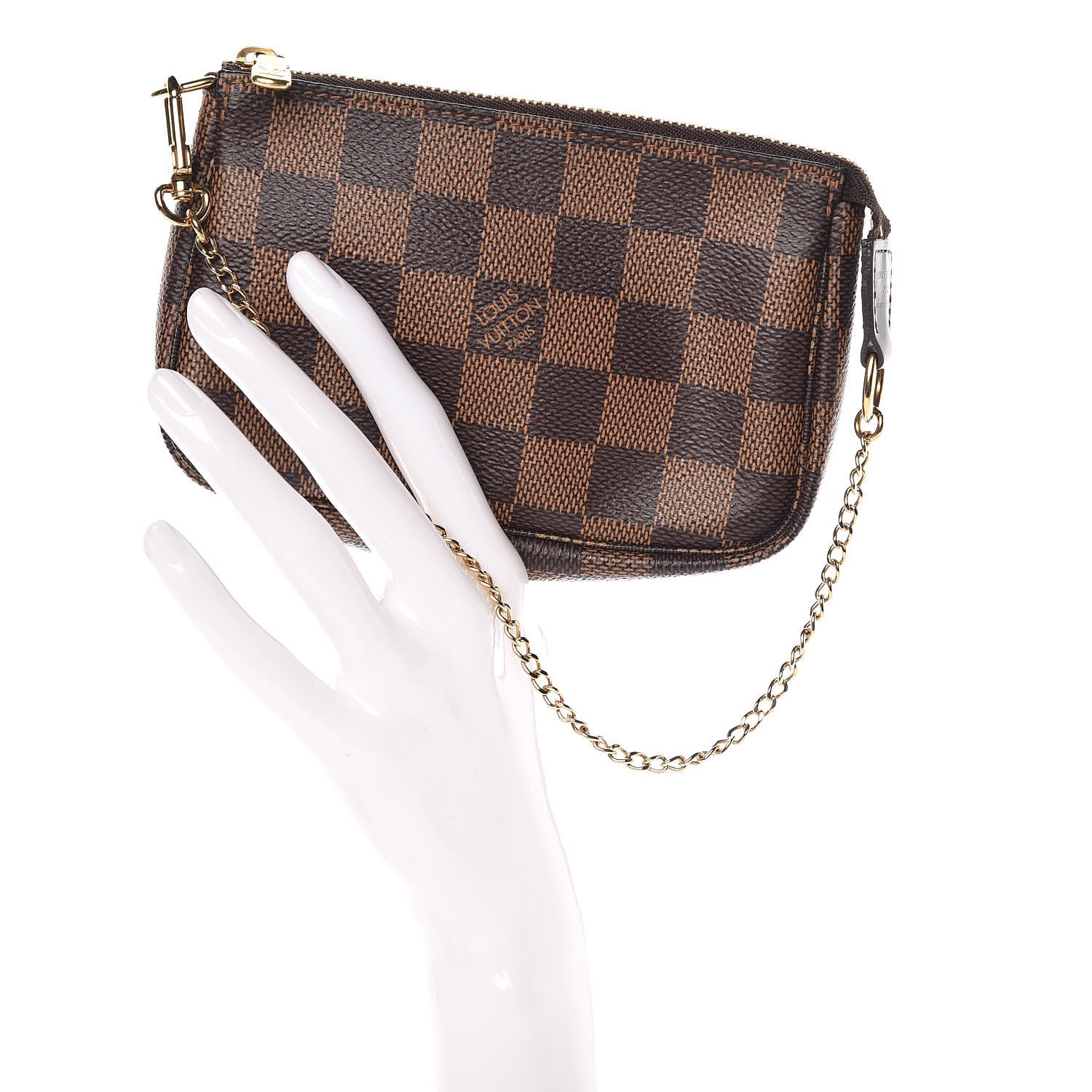 Louis Vuitton Damier Ebene Mini Pochette Accessories 2 of 10