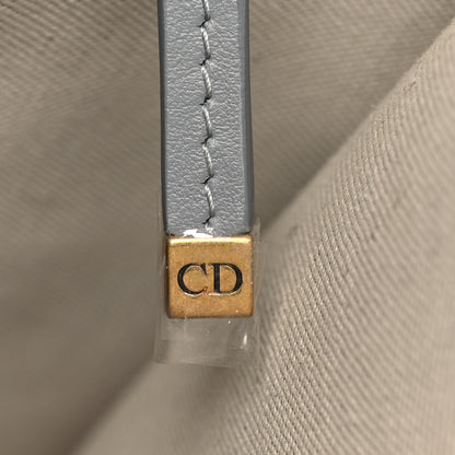 Christian Dior Oblique Chambray Calfskin Medium Book Tote With Strap Grey Latte 11 of 12