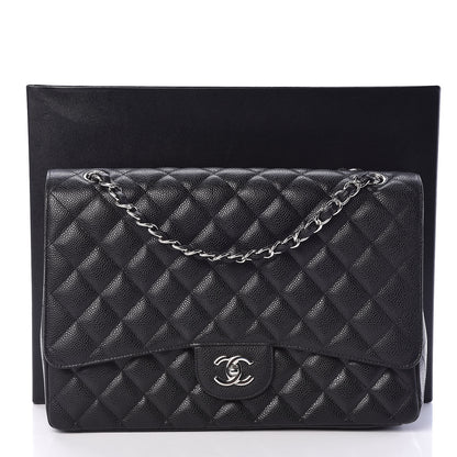 Chanel Caviar Quilted Maxi Single Flap Black 11 of 11