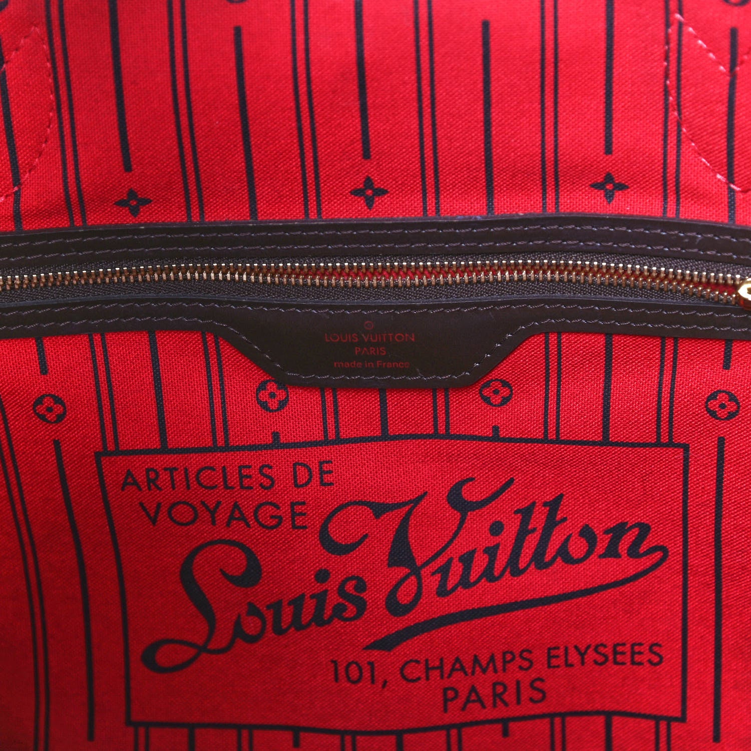 Louis Vuitton Damier Ebene Neverfull MM 7 of 11
