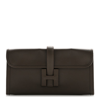Hermes Epsom Jige Elan 29 Clutch Etain 1 of 10
