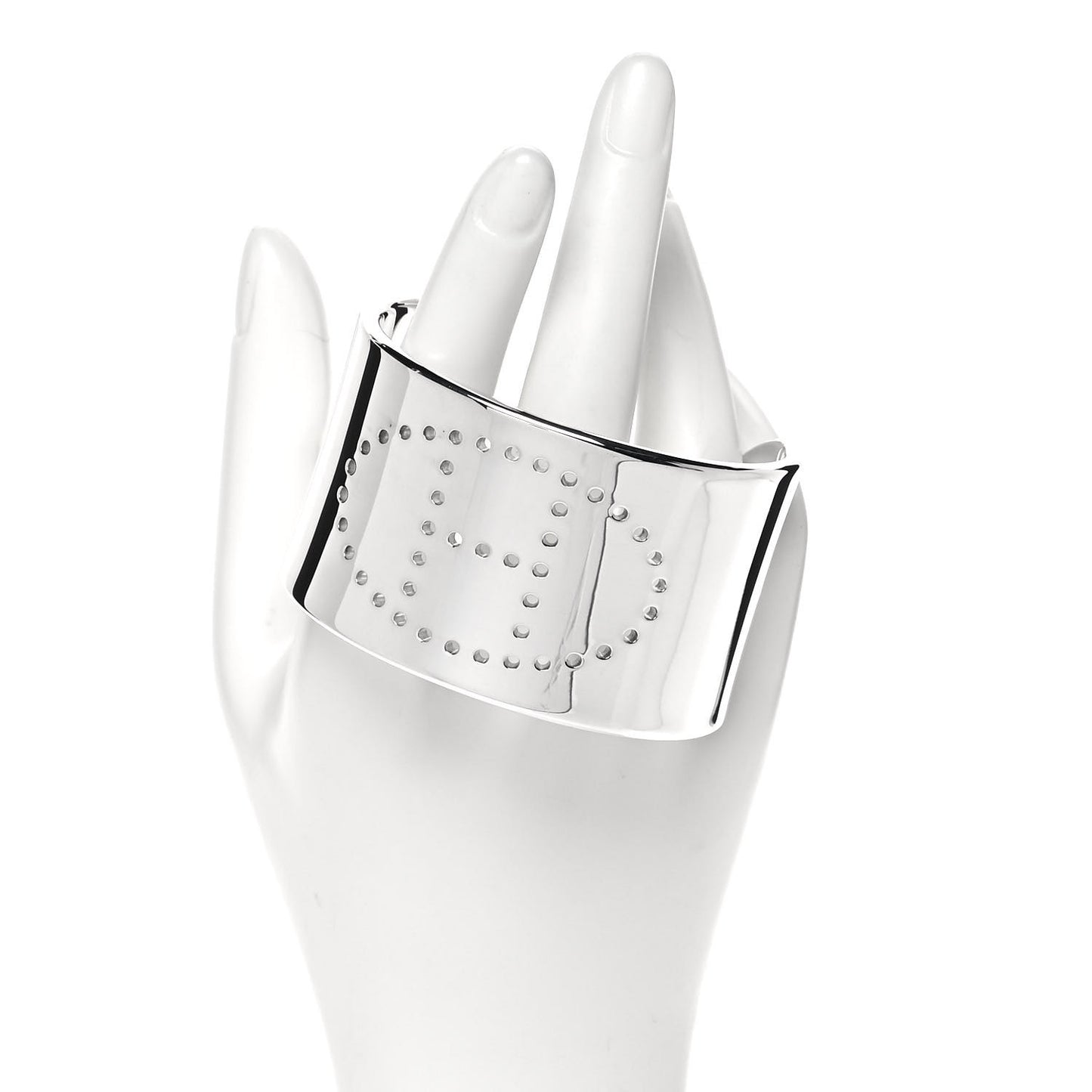 Sterling Silver Eclipse Cuff LG