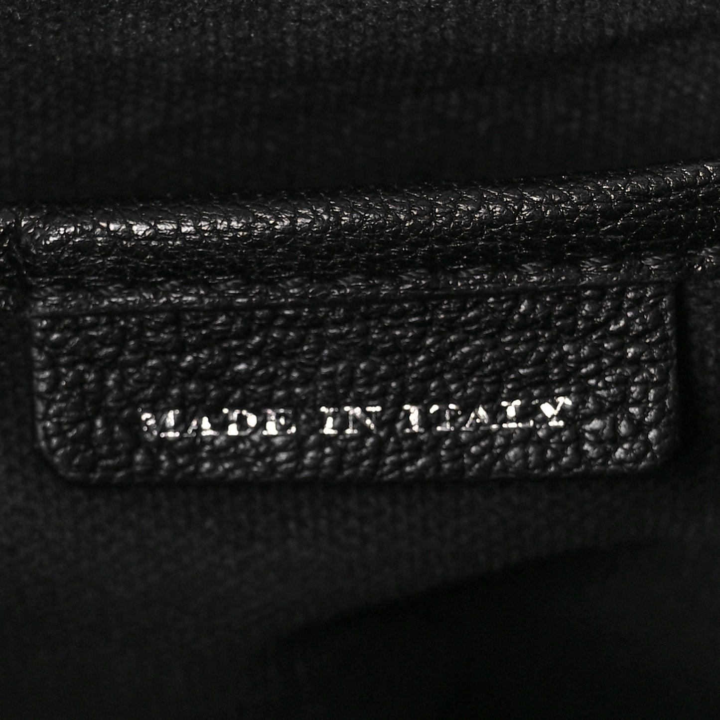 Goatskin Vintage Check Small Banner Tote Black