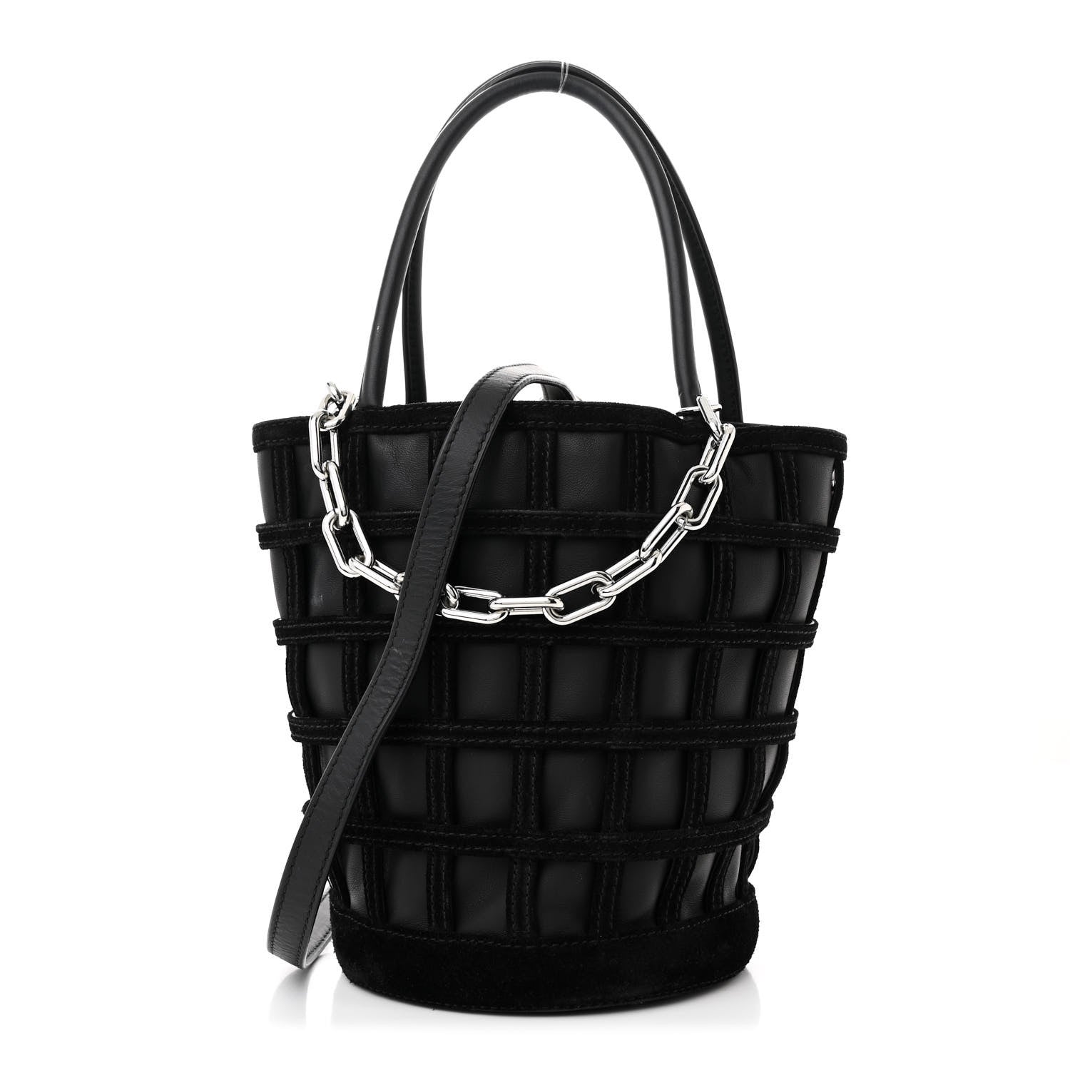 Alexander Wang Suede Calfskin Roxy Mini Bucket Bag Black 1 of 12