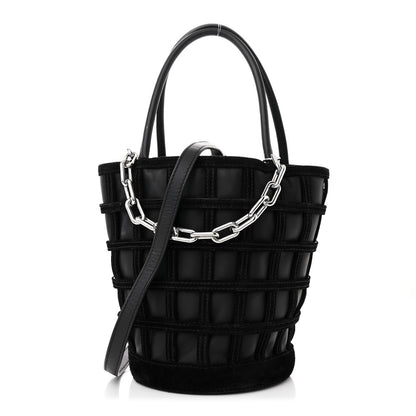 Alexander Wang Suede Calfskin Roxy Mini Bucket Bag Black 1 of 12