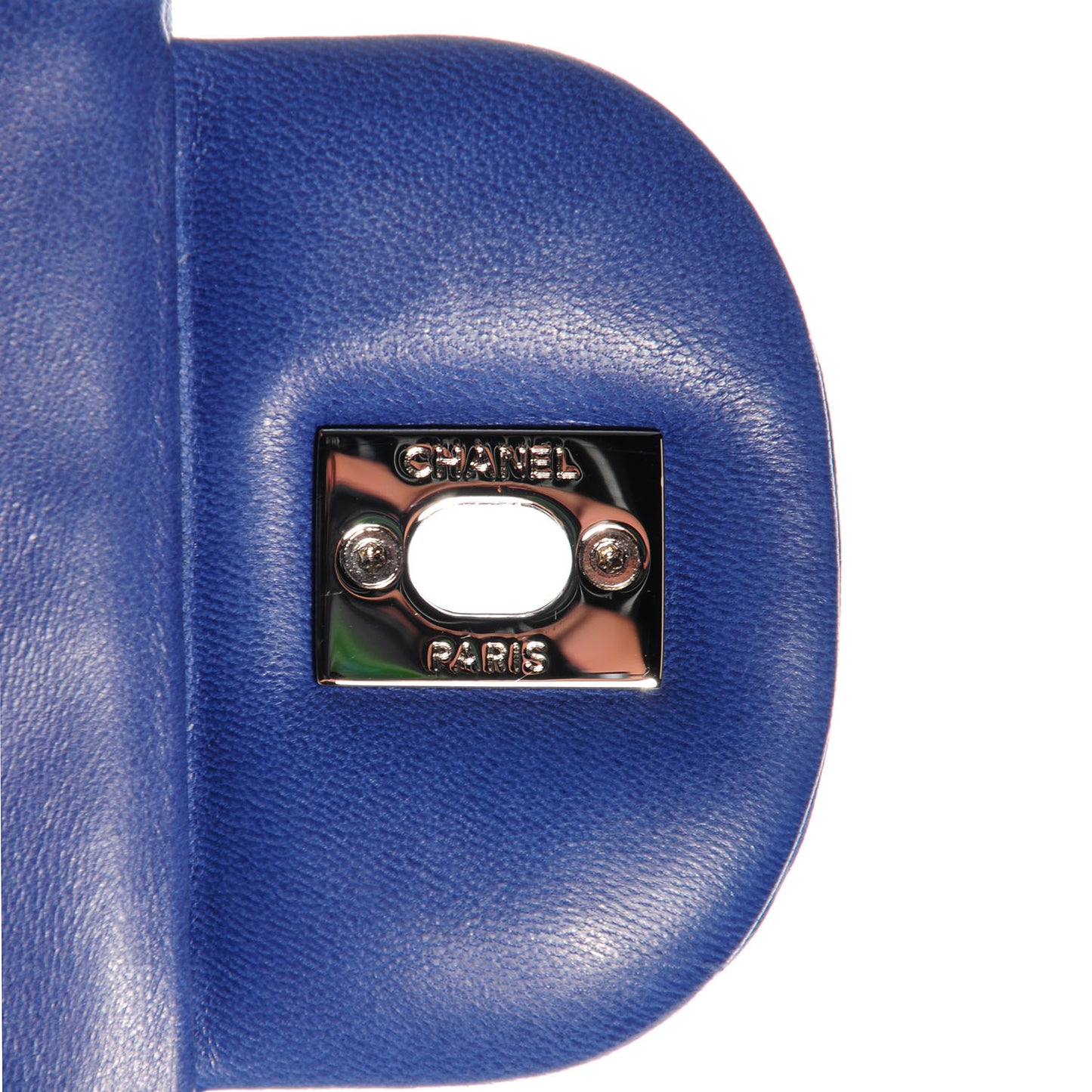 Lambskin Jumbo Single Flap Dark Blue