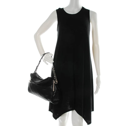 Chanel Lambskin Stitched Medium Ultimate Soft Tote Black 2 of 7