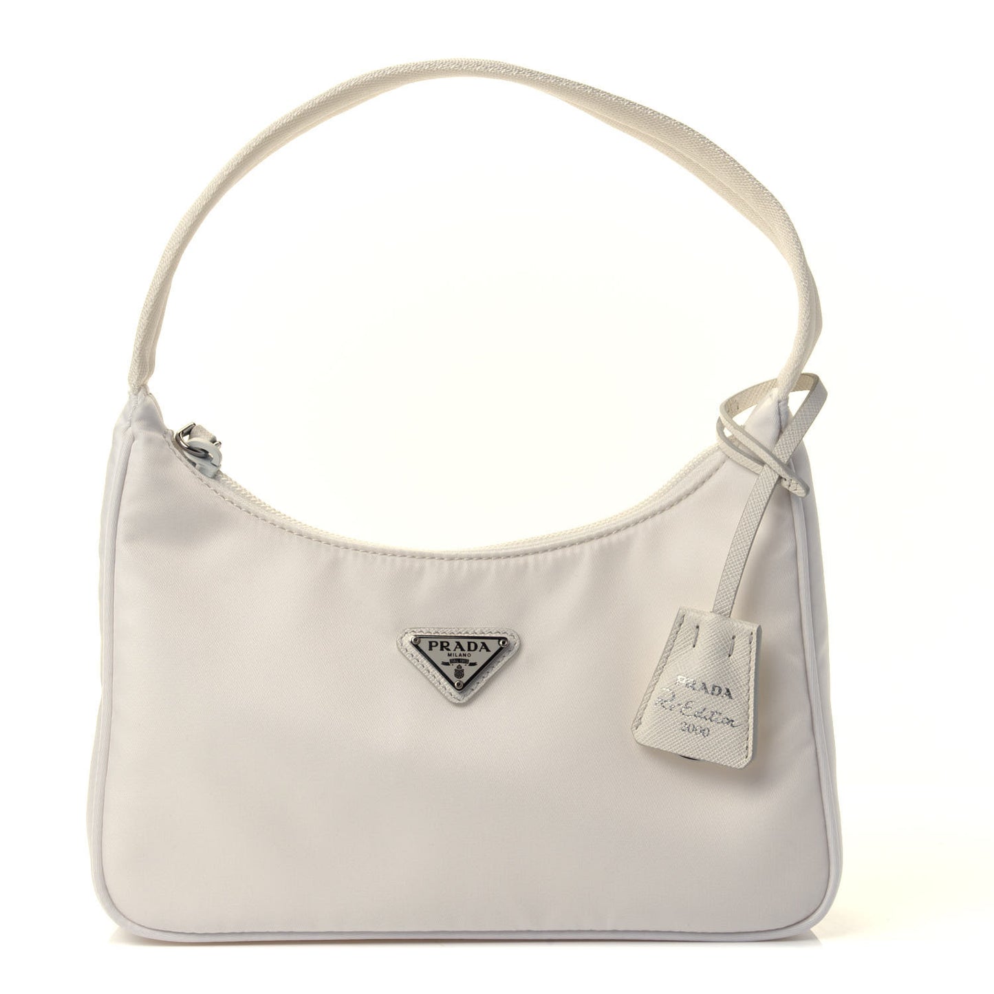 Tessuto Nylon Mini Re-Edition 2000 Bag White