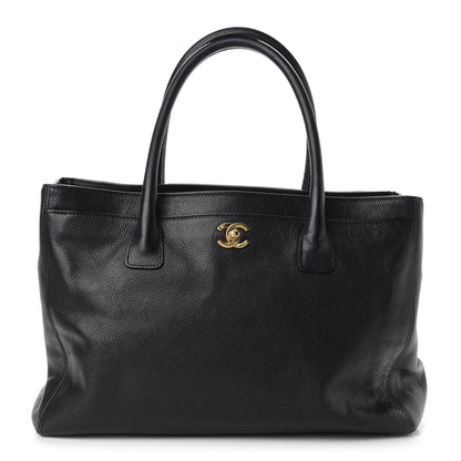 Chanel Calfskin Cerf Executive Shopper Tote Black 1 of 12