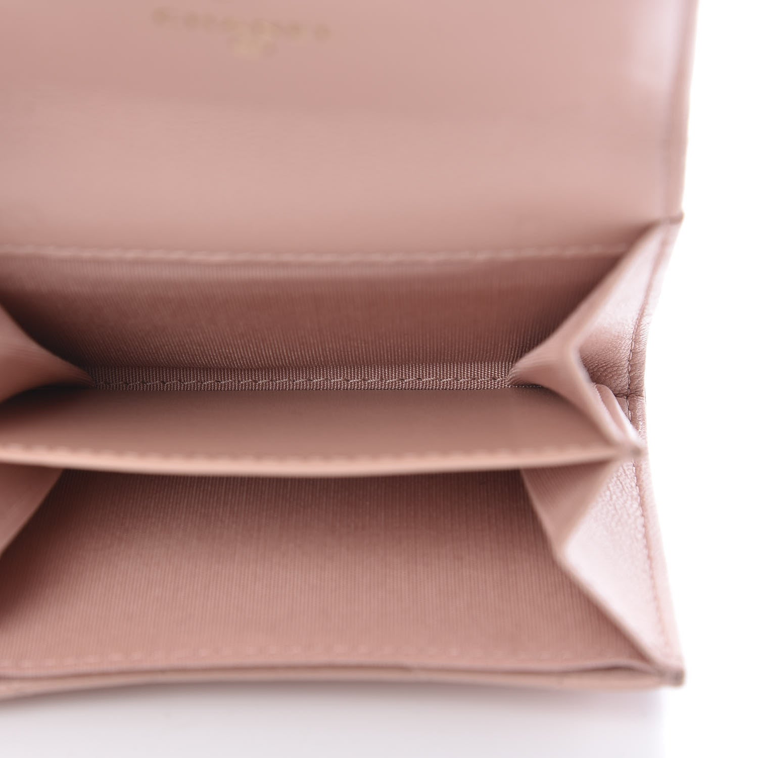 Chanel Shiny Goatskin Quilted 19 Flap Card Holder Wallet Pink 5 of 8