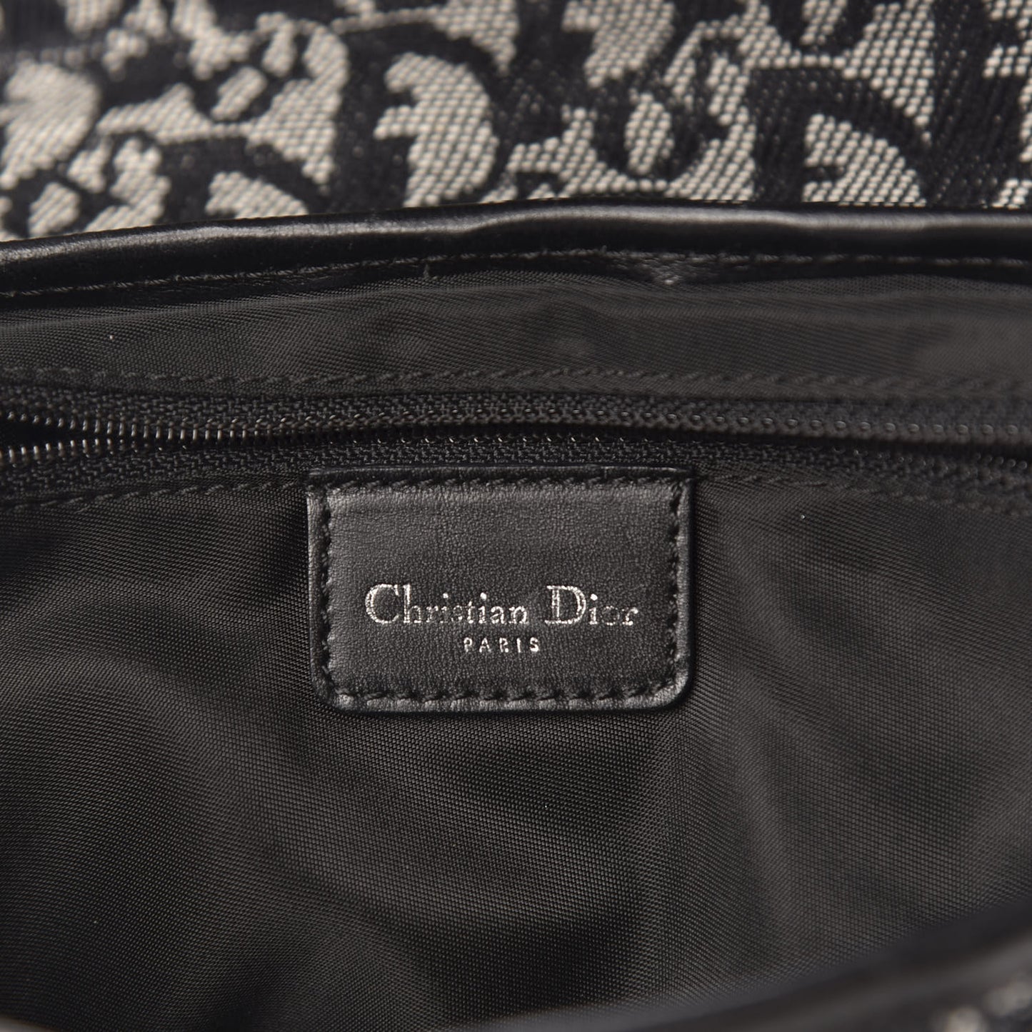 Monogram Saddle Bag Black