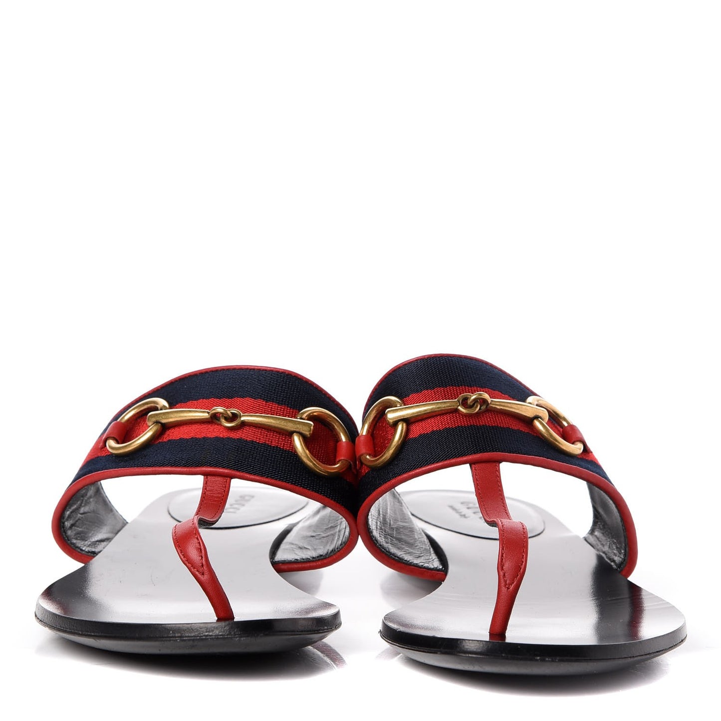 Grosgrain Querelle Web Thong Sandals 37 Red