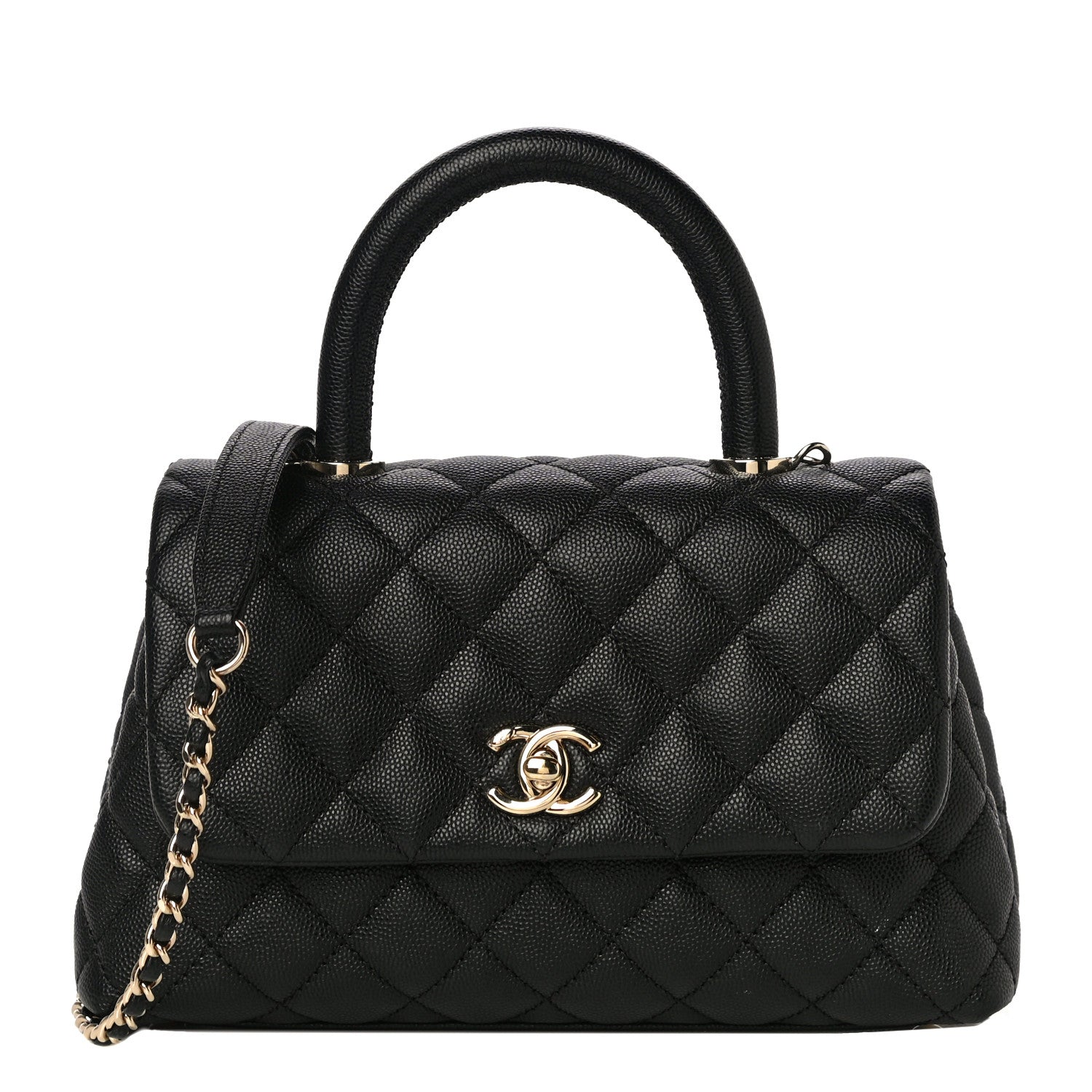 Chanel Caviar Quilted Mini Coco Handle Flap Black 1 of 14