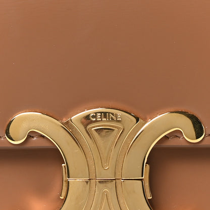 Celine Shiny Calfskin Medium Triomphe Bronze 8 of 10