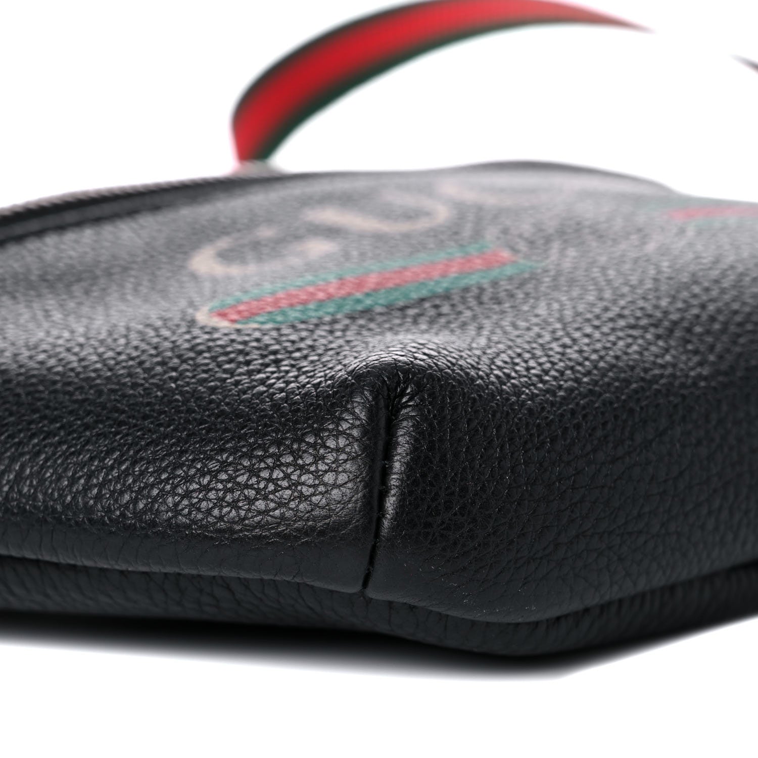 Gucci Grained Calfskin Small Logo Belt Bag Black 8 of 10