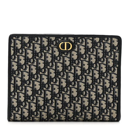 Christian Dior Oblique 30 Montaigne Pouch Blue 1 of 7