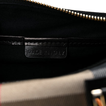 Burberry House Check Bridle Calfskin Medium Alchester Bowling Bag Black 11 of 18