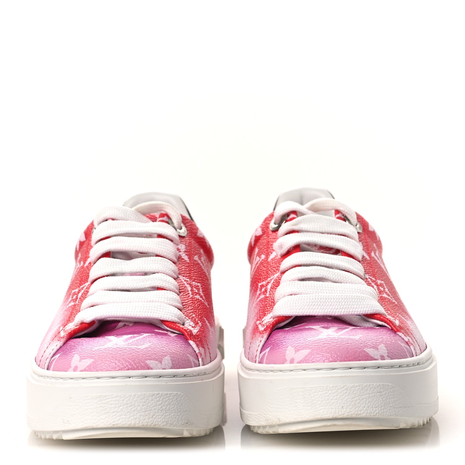 Louis Vuitton Monogram Escale Time Out Sneakers 35.5 Red 3 of 10