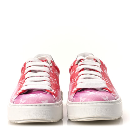 Louis Vuitton Monogram Escale Time Out Sneakers 35.5 Red 3 of 10