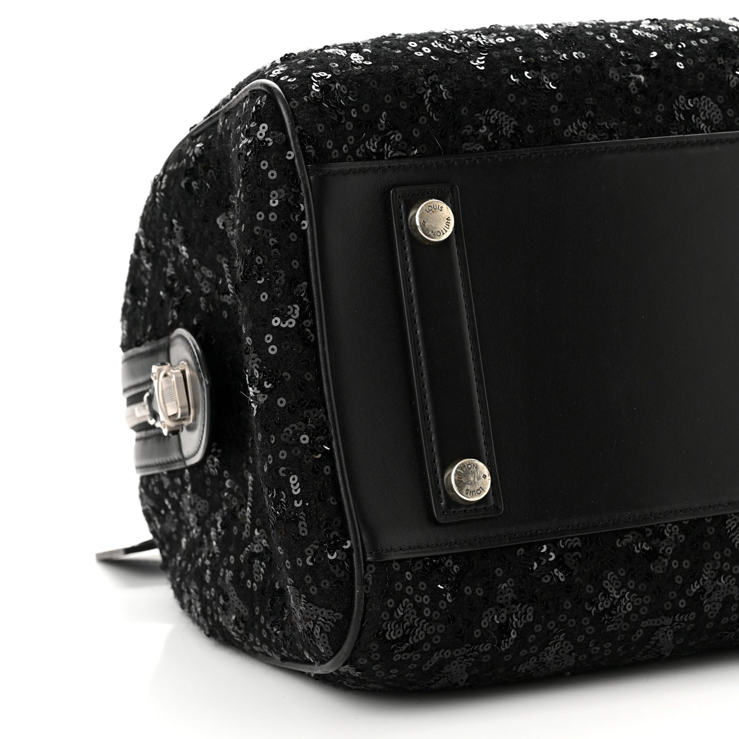 Sequin Monogram Sunshine Express Speedy Black