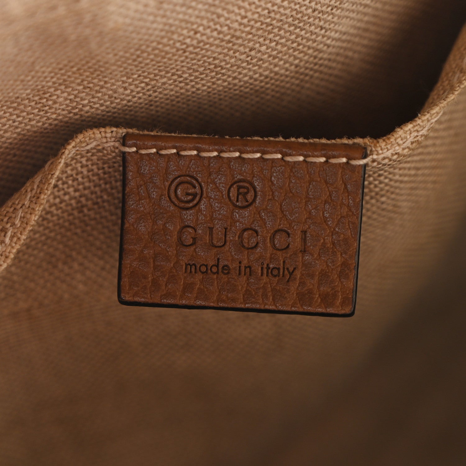 Gucci Monogram Mini Bree Messenger Bag Beige Tabacco 6 of 11