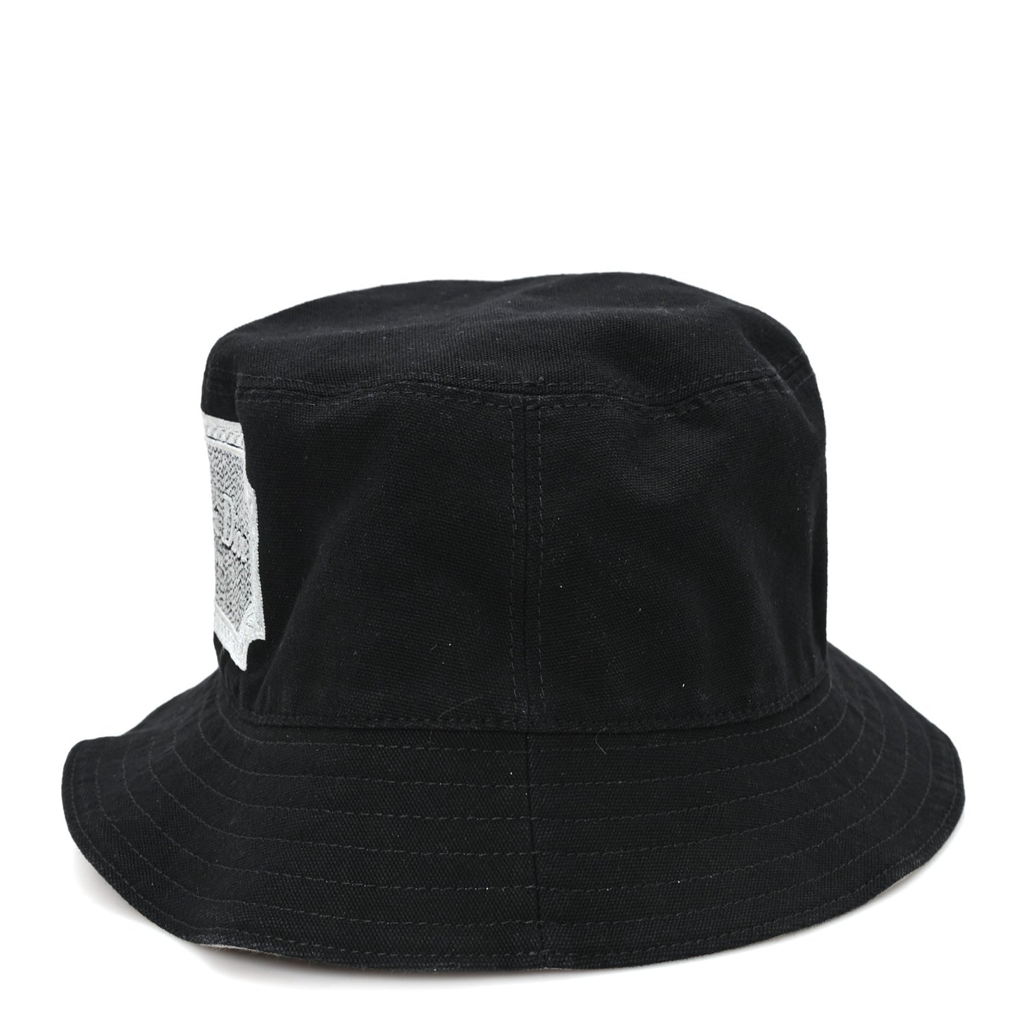 Cotton Logo Bucket Hat S Black