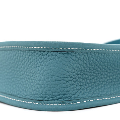 Hermes Taurillon Clemence Evelyne TPM New Blue Jean 10 of 11