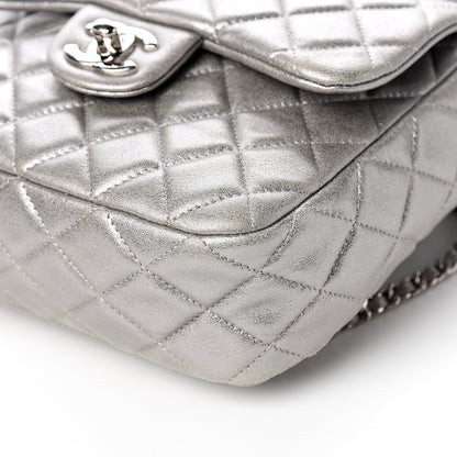 Chanel Metallic Lambskin Quilted Small In Seoul Backpack Silver 8 of 9