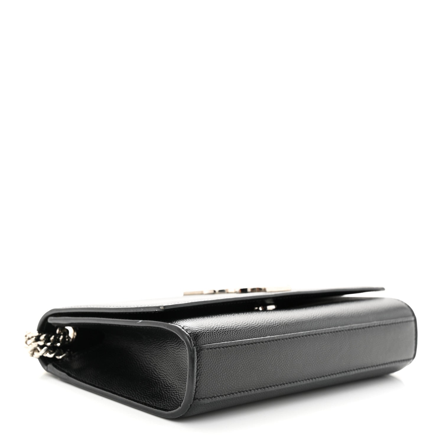 Saint Laurent Grain De Poudre Small Monogram Kate Satchel Black 4 of 12