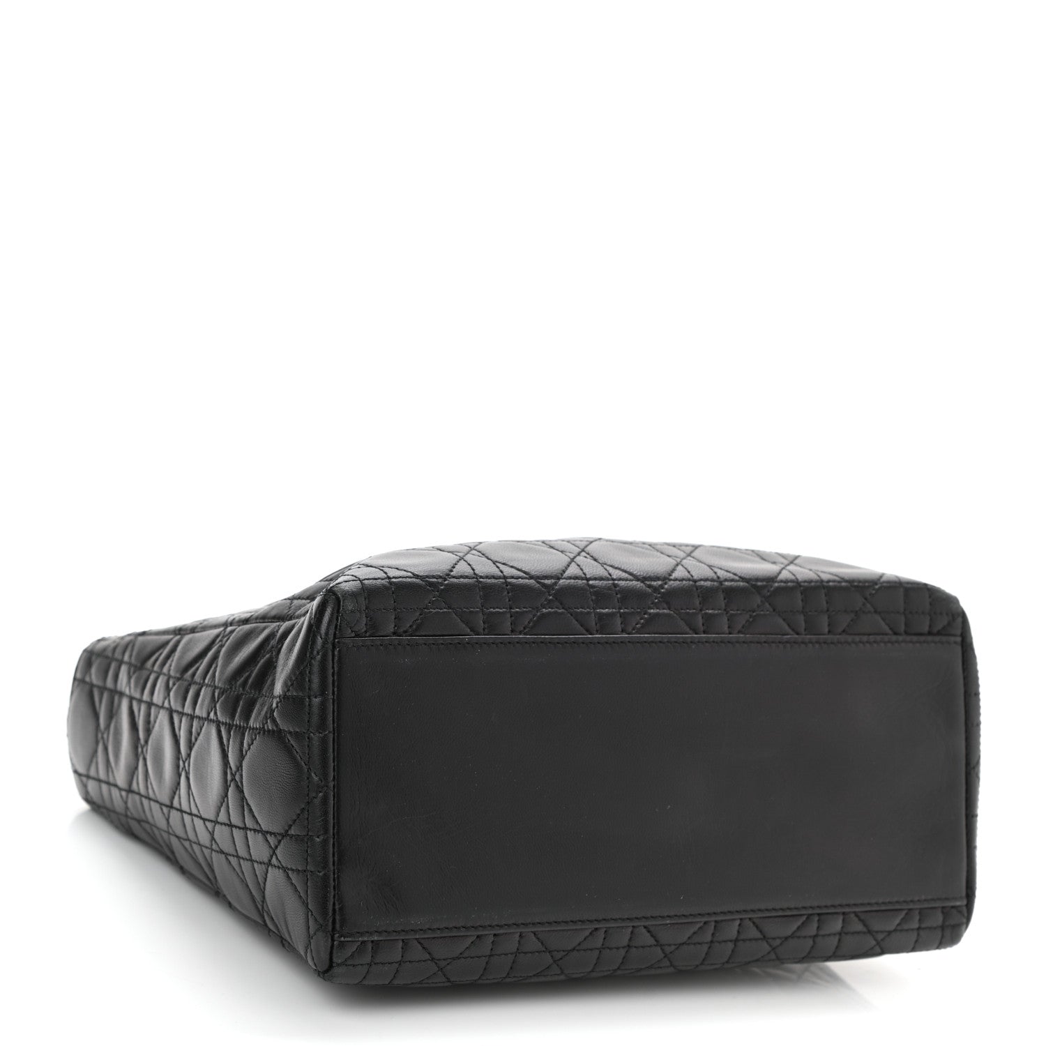 Christian Dior Lambskin Cannage Medium Lady Dior Black 3 of 7