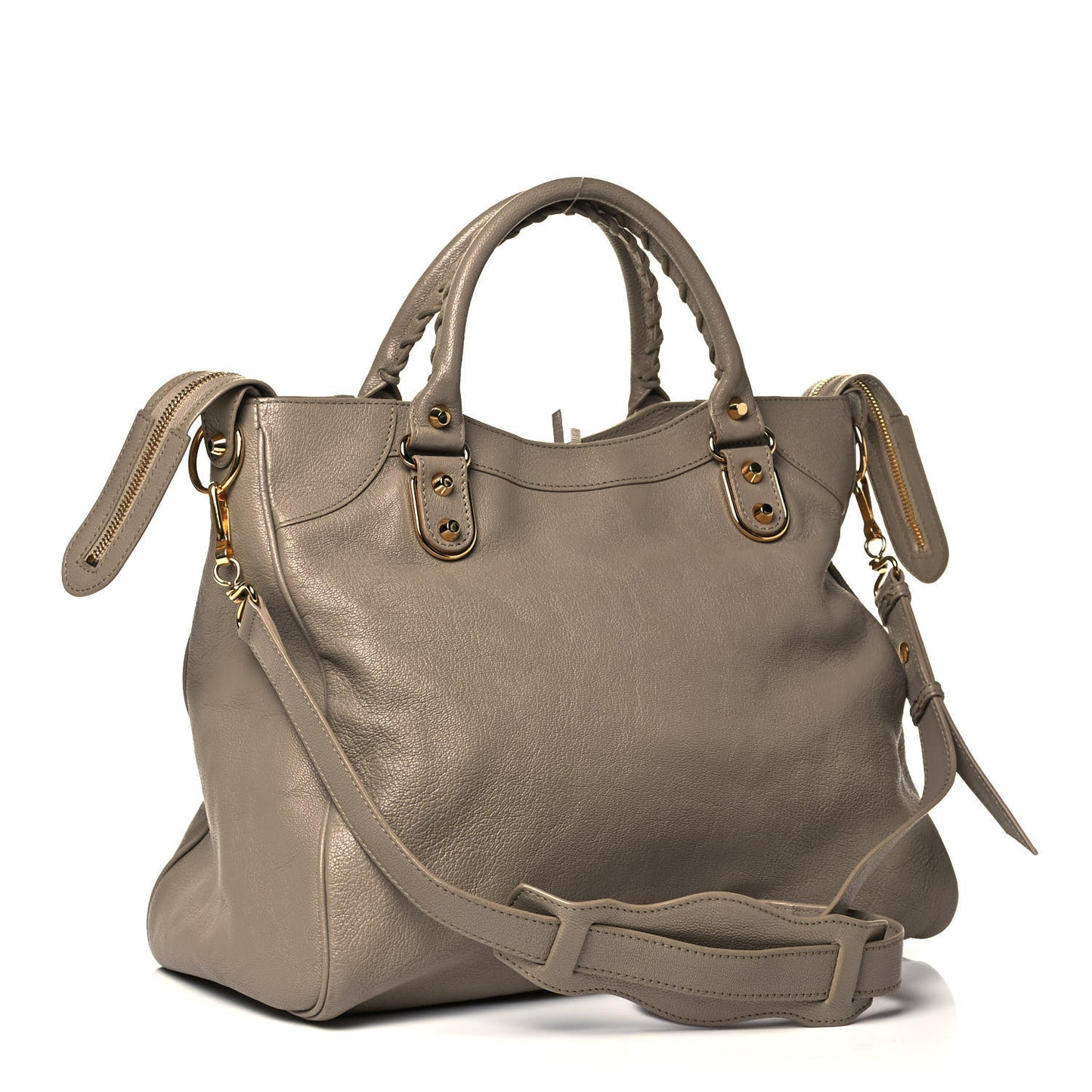 Chevre Gold Metallic Edge Hardware Velo Beige Dune Argille