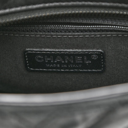 Chanel Aged Calfskin Chevron Quilted Small Gabrielle Hobo So Black 6 of 11
