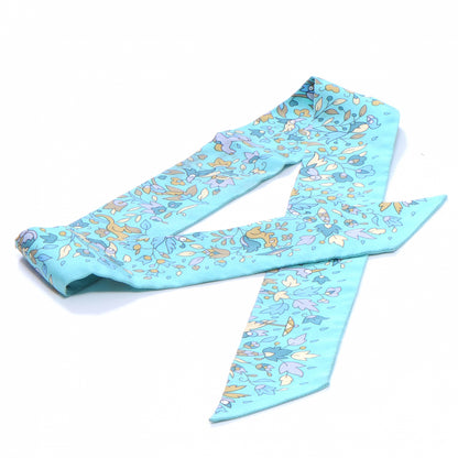Hermes Silk Un Jardin Apres La Mousson Twilly Scarf 2 of 4
