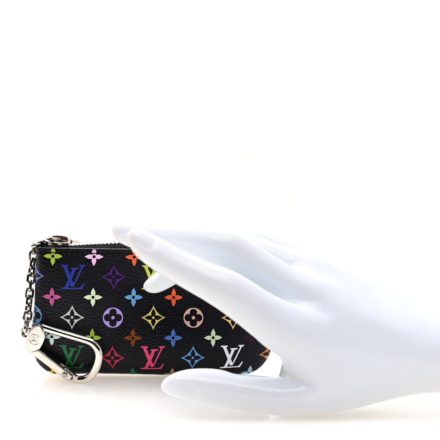 Louis Vuitton LV X TM Monogram Multicolor Key Pouch Black 2 of 7
