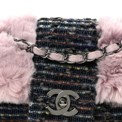 Chanel Rabbit Fur Tweed Small Fantasy Flap Lilac 9 of 12